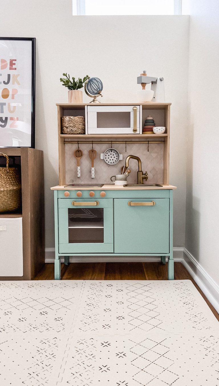 Customized/ DIY IKEA Play Kitchen for the Playroom Everything Erin